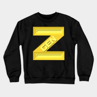 Young and yellow Generation Z Crewneck Sweatshirt